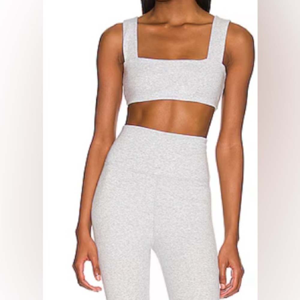 WEWOREWHAT BANDEAU BRA TOP Heather Grey